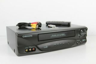 Orion Vr5006 Vcr Recorder Bundle With Remote Batteries Rca Cables