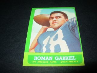 1963 Topps Football 37 Roman Gabriel Los Angeles Rams