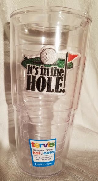 Tervis 24oz.  Cup With Golf Saying On Tumbler It 