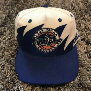 Vintage 1995 Ncaa Final Four Shark Tooth Snapback Hat Logo Athletics Basketball