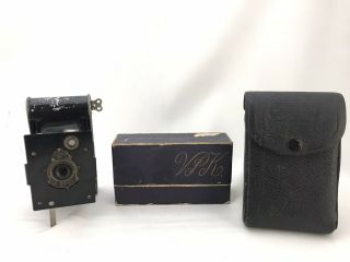 Kodak Vest Pocket Folding Camera W/case And Box (pat.  Mar.  4,  1902 - May 5,  1913)