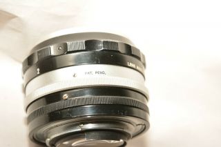 Nikon Pat.  Pend.  Nikkor - S 50mm,  F1.  4 Non Ai Lens With Caps.  Aperture Problem