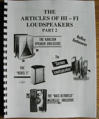 The Articles Of Hi - Fi Loudspeakers Part 2 Ev