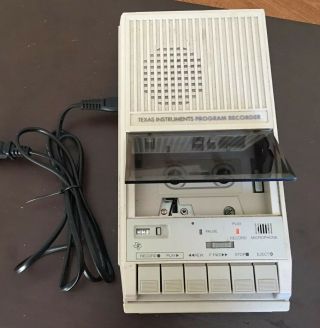 Vintage Texas Instruments Ti Cassette Tape Program Recorder Model