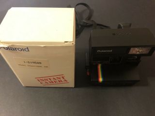 Polaroid Supercolor 635cl Black & Rainbow Polaroid Camera 600