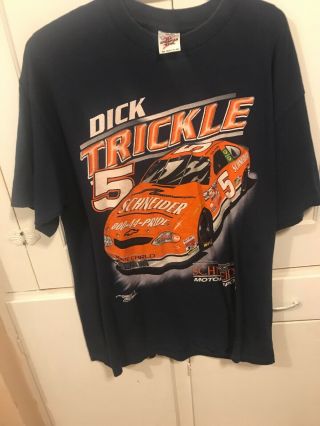 Vintage Dick Trickle Nascar T Shirt Sz Xl Chase Authentic.  Has Issues