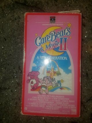 Vintage 80s Care Bears Movie Ii A Generation Vhs Video Tape 1987
