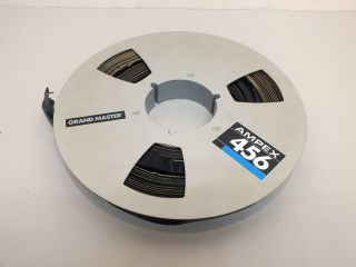 Vintage Ampex Grand Master 456 1 Inch X 10.  5 Inch Magnetic Tape Reel Aluminum