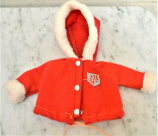 Tammy Doll Rare Coat Ski Red Ec Vintage Clothes Pepper Ideal Snow Bunny Tag Mom