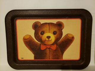 Teddy Bear Serving Tray Platter 1983 Vintage