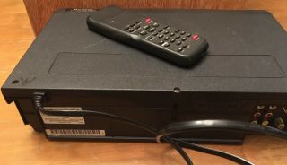 Symphonic SL260A VHS 4 Head HIFi VCR Player Recorder - - Remote 2