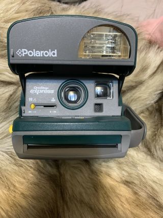 Polaroid One Step Express Instant 600 Film Camera,  Green,  - Great
