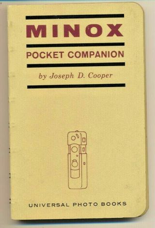 Minox Companion By Joseph D.  Cooper,