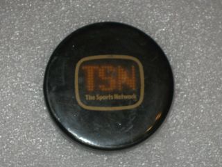 Tsn The Sports Network Domed Puck Blank Back - Rough Edges On Back