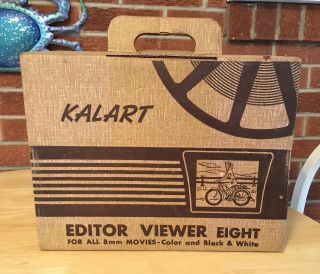 Vintage Kalart Editor Viewer Eight Model Ev - 8 Box 8mm Movie Film Splicer