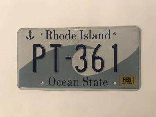 Rhode Island Ocean State Wave License Plate Pt 361