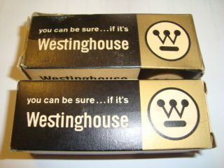 One Matched Pair 6x5gt Tubes,  Westinghouse Canada,  Nib