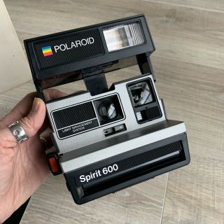 Polaroid Spirit 600 Instant Film Camera w Flash & Light Management System NOS 2