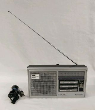 Vintage Panasonic Radio Rf - 559 Ac Battery Fm/am 2 Band Receiver Two Way Radio