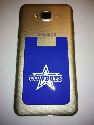 Dallas Cowboys Silicone Cell Phone Credit Card Holder