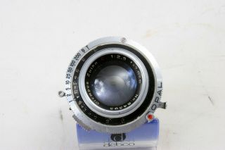 Olympus Zuiko 7.  5cm F2.  8 Lens In Copal Shutter Front - Focus