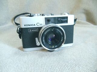 Konica C35 Auto Rangefinder F=38mm Hexanon 1:2.  8 {exc,  Cond} Collector Quality