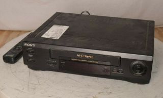 Sony Slv - 679hf Video Cassette Recorder Vhs Tape Player See Notes