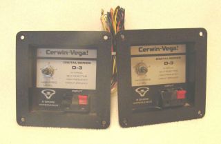 2 Cerwin Vega Model D - 3 Digital Series Crossovers 1 Pair