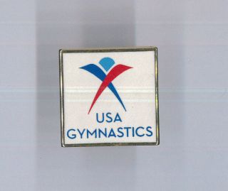 Usa Gymnastics Federation Pin - Summer Olympic Team - Tokyo 2020 White Badge