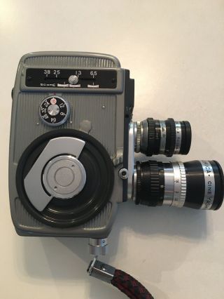 Yashica - 8 8mm Film Movie Camera With Zunow 13mm F/1.  9 & Mansfield 1 - 1/2 " F/1.  9
