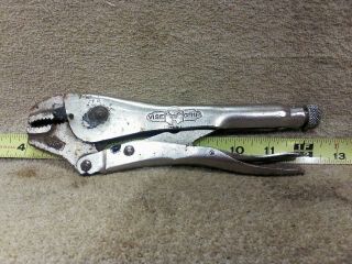 Vintage Petersen Vise Grip 10cr Locking Pliers Dewitt Custom Cut Tip