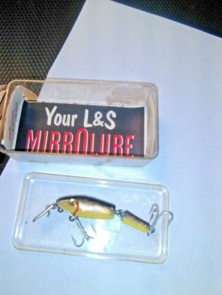 Vintage Old Lure We Have A Great Lure A Mm23 L&s Mirrolure/gold/black.