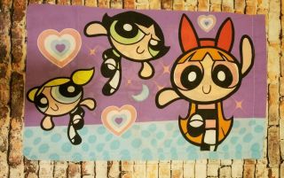 Power Puff Girls Double Sided Vintage Pillowcase 2000 Pillow Case