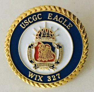 Uscgc Eagle Wix 327 Navy United States Coast Guard Pin Badge Rare Vintage (n9)