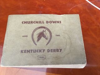Kentucky Derby Media Guide Book 1943 Churchill Downs And The Kentucky Derby