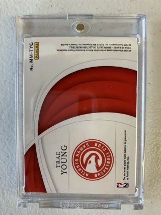 2018 - 19 Panini Immaculate Trae Young Massive Memorabilia Rookie Patch d 04/25 2