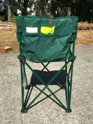 Augusta National Masters Tournament Folding Golf Sport Spectator Chair & Bag