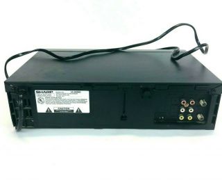 Sharp Model VC - H993U VCR S - VHS HI - FI 4 Head Rapid Rewind TESTED/WORKS no remote 2
