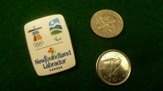 Newfoundland Labrador Tourism Paralympic Olympic 2010 Vancouver Lapel Pin 64