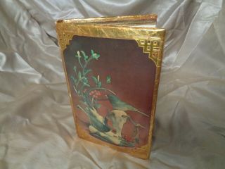Boehm Notepad Book,  Vintage Notepad,  Gold Notebook With Birds Boehm Notebook