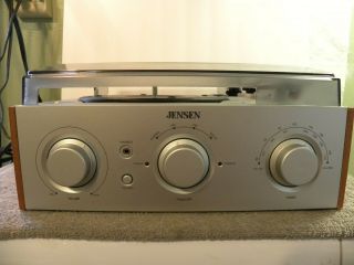 Jensen Jta - 220 Player Turntable Stereo Built - In Speaker Am/fm Receiver Radio