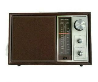 Vintage Wood Realistic Mta - 11 Am/fm Radio Model 12 - 690a Radio Shack 1969