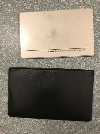 Vintage CASIO SL - 750 Credit Card Calculator Japan 2