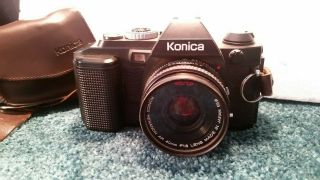 Vintage Konica Fs1 35 Mm Camera W/ Hexanon 1.  8 40 Mm Lens