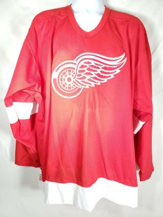 Detroit Red Wings Nhl Hockey Ccm Red Jersey Size Adult Xl No Name