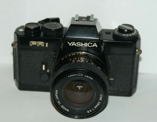 Yashica Fr I 35mm,  Yashica Lens Dsb 28mm F2.  8 70s - 80s Black