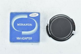 Miranda Nm Adapter Accessory Factory Box,  Metal Camera Body Cap For Nikon 08607