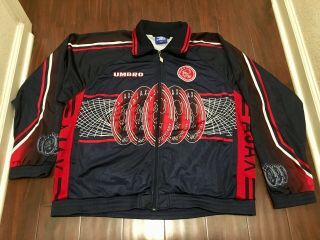 Umbro Fc Ajax Amsterdam 1997/1998 Jacket Vintage 90s Alvarez Mexico
