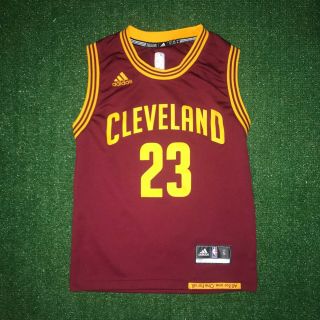 Authentic Nba Adidas Cleveland Cavaliers Cavs Lebron James Kids Jersey Size - S