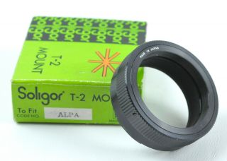 Alpa T - Mount Adapter - For T - Mount Lenses To Alpa Camera W/ Box - Japan